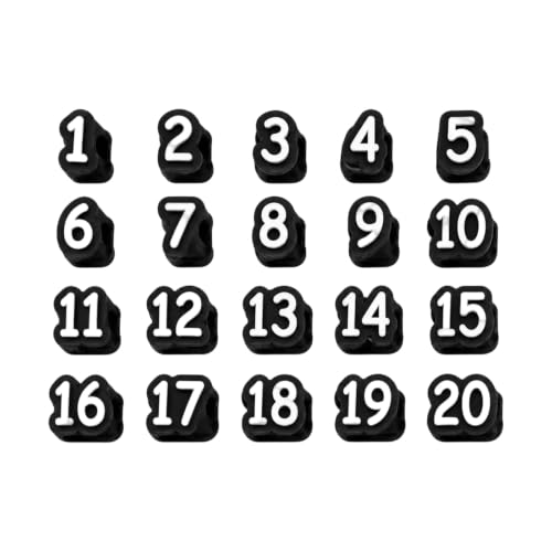 Pencil Case Organization Caps 1-20 Silicone Numbered Set, Slip-on Tip Covers for School Desks and Drawing Practice Numbered Pencil Caps Silicone Tip Covers Classroom Sorting Study Desk Organization