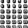 Pencil Number Markers, Clip on Labels for Ordered Pencil Sorting, Item Identification and Daily Organization Clip on Number Labels Identification Clips Markers Classroom Supply Sorting Desk