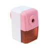 Pencil Sharpeners Manual Sharpener Desktop Pencil Sharpener Handheld Children Kids Gift School Stationery Office Students Supplies (Pink)