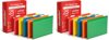 Pendaflex Hanging File Folders, Letter Size (8.5" x 11"), Assorted Colors: Green, Blue, Red, Yellow, Orange, 5 Tab Positions, Reinforced, Includes Tabs and Inserts, Durable, 25 Count (Pack of 2)