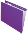 Pendaflex Recycled Hanging Folders, Letter Size, Violet, 1/5 Cut, 25/BX (81611) (Pack of 10)