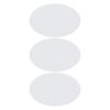 PENIKOKO 3pcs Oval Canvas Boards for Acrylic Painting Cotton Panels with Premium Absorbent Surface Smooth Texture for Oil Watercolor Art Unique Shape for Home Decor and Craft Supplies