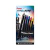 Pentel EnerGel Kuro Shades of Dawn, Retractable Liquid Gel Pen, Assorted Ink Colors, 6pk (BL437DAWPF6)