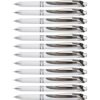 Pentel EnerGel Pearl Deluxe RTX Liquid Gel Pen, 0.5mm, Fine Line, Needle Tip, Black Ink, Box of 12 (BLN75PW-A)