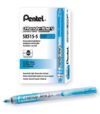 Pentel Handy-Line S Retractable and Refillable Chisel Tip Highlighter, Sky Blue Ink, Box of 12 (SXS15-S)