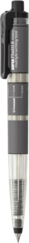 Pentel Super Multi 8 (XPH803), 8-in-1 Holder-Style Mechanical Pencil 2.0mm, Ballpoint Pens 0.7mm & Color Leads 2.0mm, All-in-One Multi-Pen for Seamless Switching