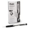 Pentel Twist Erase CLICK Mechanical Pencil, Pack of 12, (0.5mm), Clear Barrel, Black Grip, Box of 12 (PD275TA)