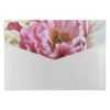 Peony Flowers Blossom Accordion File Folder, Letter Size Expanding File with 6 Pockets, Portable Document Organizer with Labels, Paper Receipt Holder for Home, Work and Office