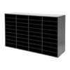 PerCbynne Literature Organizer, 36 Desktop File Sorter Mail Center, Paper Storage Cabinet, Desktop File Sorter, Paper Organizer for Home School Office (Black)