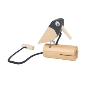 Percussion Device Creating Wood Pecker Noises Toy Musical Instrument Suitable for Promoting Musical Skills in Safe Toy