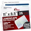 Performore 25 Sheet Protectors, Landscape Clear Sheet Protectors 8.5 X 11 Inch for 3 Ring Binder, Plastic Sheet Sleeves, Top Loading with 3 Hole-Punched Archival Safe, Non-Stick and Long-Lasting