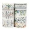 Peri Foi Bible Journaling Washi Tape Set for Women – 10 Rolls Floral Faith Theme Washi Tape with Scripture Verse & Christian Words, Decorative Tape for Planner, Prayer Journal Supplies (10)