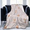 Perinsto Cute Bears Throw Blanket Ultra Soft Warm All Season Decorative Fleece Blankets for Bed Chair Car Sofa Couch Bedroom 60"X50"