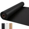 PerkHomy 24" x 2,220" (185') Black Kraft Paper Roll for Craft Bulletin Board Paper Art Table Covering Crafting Gift Wrapping Bouquet Packing Parcel 80GSM 55LB (Black, 24" x 185')