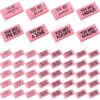 PerKoop 50 Pcs Inspirational Pink Erasers Bulk Back to School Gifts Motivational You are Awesome Pencil Erasers for First Day of School Kids Students Teachers Classroom Office Stationery Supplies