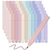 PerKoop 60 Pcs Pastel Highlighters Aesthetic Cute Bible Highlighters Morandi Color No Bleed Pens Assorted Chisel Tip Colorful Marker Pen Set for Journal Bible Planner Notes Supplies, 12 Colors