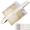PerKoop Plastic All-Purpose Document Sorter Alphabetical File Organizer Compact Upright Space Saving Paper Organizer for File Office,Beige,2.52 x 23.5 Inches (1 Set)