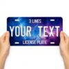 Personalized Aluminum License | Plate Name Tag 12x6 and 6x3 Novelty Name Plate | Personalized Gift & Wall Decor