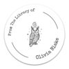 Personalized Book Labels (50-1000 Count) - Custom 2" Round from the Library of Stickers for Books, Classroom Libraries, Home Libraries, Teacher Supplies & Book Lover Gifts - Signature No. 04