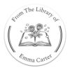 Personalized Book Labels (50-1000 Count) - Custom 2" Round from the Library of Stickers for Books, Classroom Libraries, Home Libraries, Teacher Supplies & Book Lover Gifts - Signature No. 01