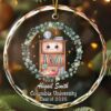 Personalized Bookshelf Buddy Glass Ornament Reading Gift
