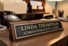Personalized Brass and Wood Desk Name Plate - Custom Office Sign - Executive Decor (11 X 2 INCHES)