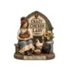 Personalized Chicken Mom Wood Block Sign, 2D Flat Name Coop Decor