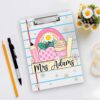 Personalized Clipboard for Teacher, Paper Notebook Cute Teacher Clipboard