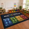 Personalized Emotional Regulation Classroom Rug for Kids – Preschool Feelings Chart Carpet for Calm Down Corner, Emotional Learning Area, Colorful Behavior Management Mat (Emotions Zone)
