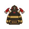 Personalized Firefighter Gifts Wood Block Sign, 2D Flat Custom Name Decor