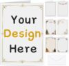 Personalized Greeting Cards with Envelopes, Custom Photo Cards with Logo & Text, Upload Your Own Image Design, Folded Note Cards 4.25 x 5.5 Inch for Birthday, Wedding, Thank You, Holiday, Business