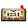 Personalized Halloween Mailbox Covers Magnetic Standard Size Custom with Street Number Mail Box Covers for Outdoor Post Letter Box Wraps for Home Garden Yard Decor 18 x 22 Inch