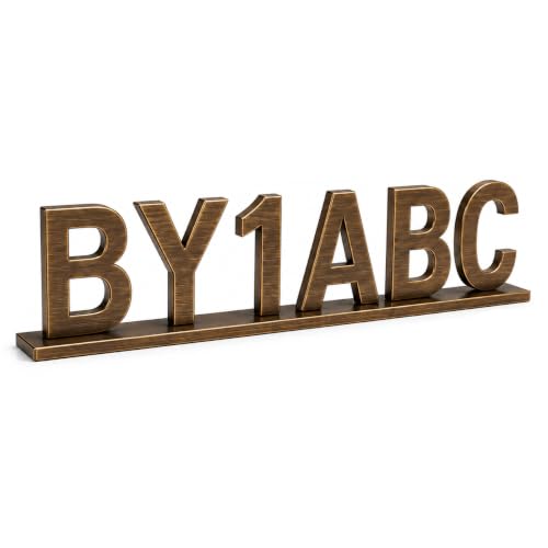 Personalized Ham Radio Call Sign Display Sign, Custom Amateur Radio Desk Plaque, Metal Call Sign Stand for Radio Shack, Ham Radio Operator Gift, Custom Callsign Nameplate (Copper)