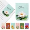 Personalized Leather Magnetic Bookmark with Birth Flower and Name, Custom Book Accessories Bookish Gifts for Reading Lovers, Teacher, Book Mark for Women Men Christmas