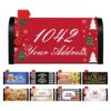 Personalized Magnetic Mailbox Cover Custom Name Address Photo Number, Waterproof All Season Outdoor Decor for Garden Courtyard Standard Size Mailbox Wraps (Style 11)
