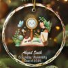 Personalized Magnifying Glass Explorer Glass Ornament School Gift