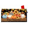 Personalized Many Pumpkins Mailbox Covers Magnetic Standard Size Custom with Street Number Mail Box Covers for Outdoor Post Letter Box Wraps for Home Garden Yard Decor 18 x 22 Inch