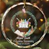 Personalized Marker Set Glass Ornament School Gift