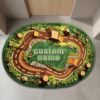 Personalized Name Outdoor Off-road Vehicle Track Rug for Playroom Classroom