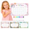Personalized Name Practicing Board for Kids, Custom Name Tracing Whiteboard with Dry-Erase Pen, Preschool Learning Activity for Ages 3-6, Kindergarten Readiness Gift (A1)
