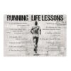 Personalized Running Life Lessons Canvas Print - Motivational Poster Canvas Wall Art Poster Decor Gift