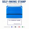 Personalized Self-Inking Managing Director Stamp with Custom Text & Company Details. Refillable Rubber Stamp in Blue, Black, Red & Green Ink. Ideal for Billing, Invoices, Documents & Office Use.