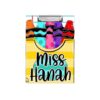 Personalized Teacher Clipboard, Custom Crayon Clipboards Gifts for Teachers