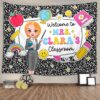 Personalized Teacher Composition Notebook Tapestry for Classroom, Custom Back to School Gift Teacher Banner, 1st Day School Banner, Teacher Tapestry Wall Hanging, Elementary Classroom Decor (#10)
