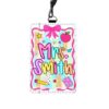 Personalized Teacher Gifts, Custom Name Leather Preppy Teacher Badge Holder, Lanyard Accessory for Educator, Back to School Gifts for Teachers