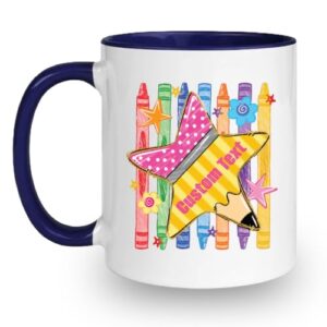 Personalized Teacher Mug Custom Coffee Cup Gift for Teacher Appreciation From Student End of School Year Women