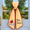 Personalized Teacher Wreath Bow, Custom Embroidered Classroom Door Decor