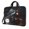 Personalized Vintage Train Laptop Case Bag with Custom Name,14IN Computer Shoulder Case Briefcases,Notebook Sleeve Cover