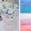 Peryiter 500 Pcs Pipe Cleaners for DIY Flower Bouquets, Chenille Stems for Graduation Bouquet Crafts, Fuzzy Sticks for Handmade Flowers, DIY Gift, Art Projects(Blue & Pink Flower,12 Inch)