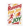 PE Teacher Stamp Art Poster - Running For Joy - 13x19
